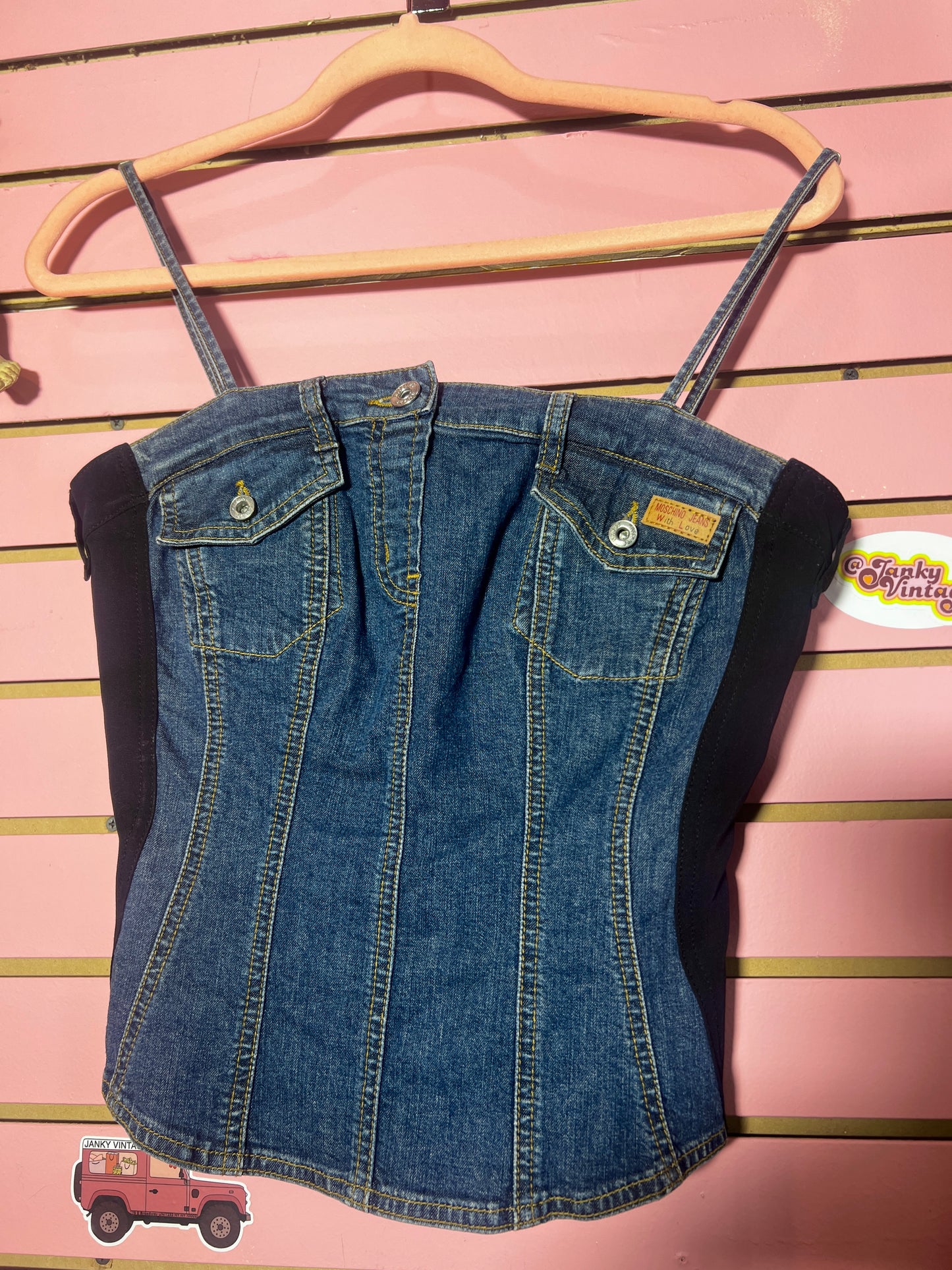 Y2K Moschino Denim Corset