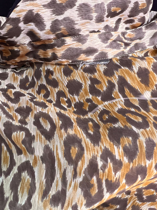 Y2K Cheetah Blouse