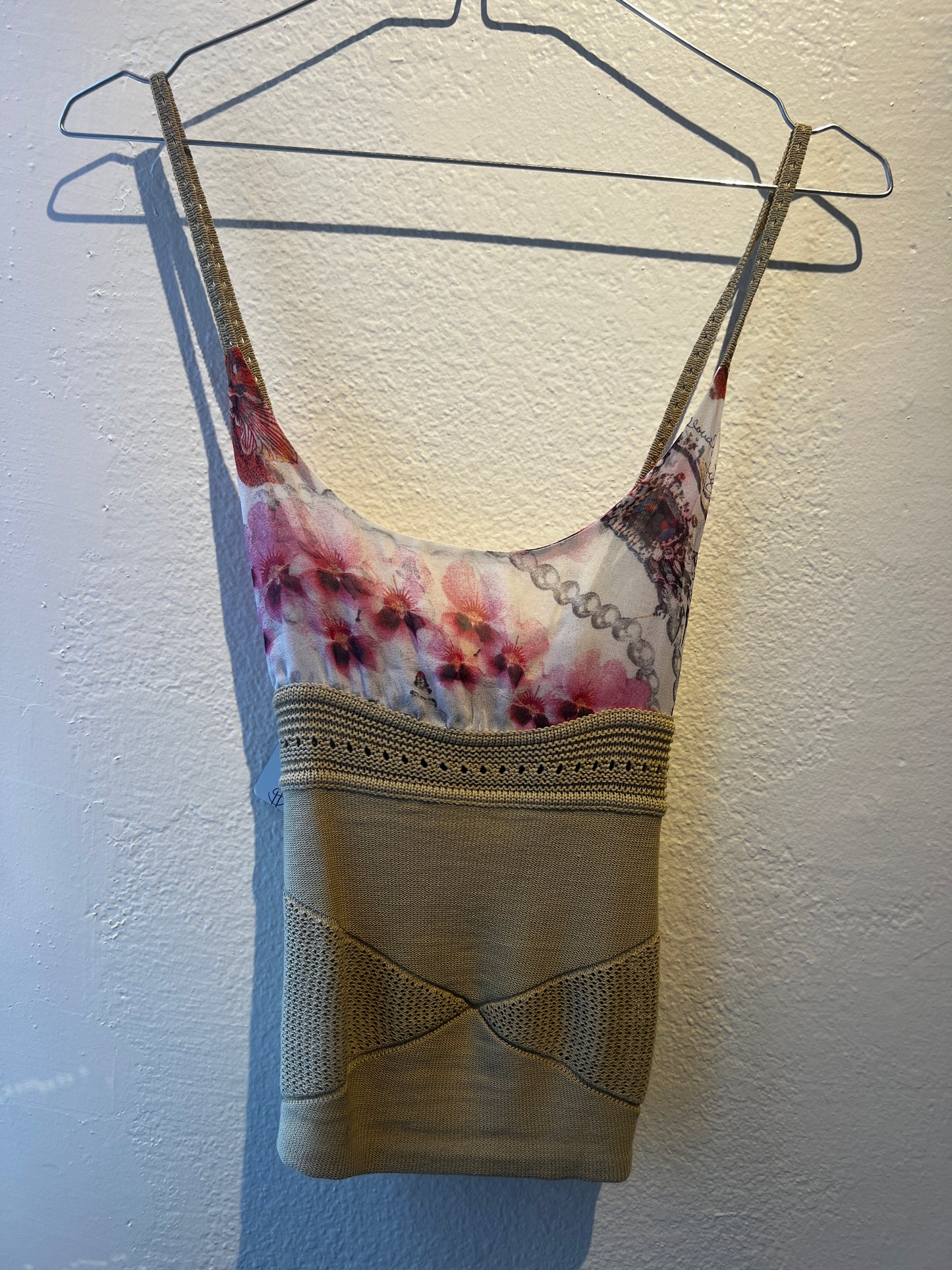 Cavalli Silk + Knit Tank Top
