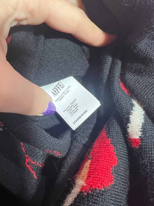 Moschino Couture! 2006 Wool Lip Cigarette Sweater Dress