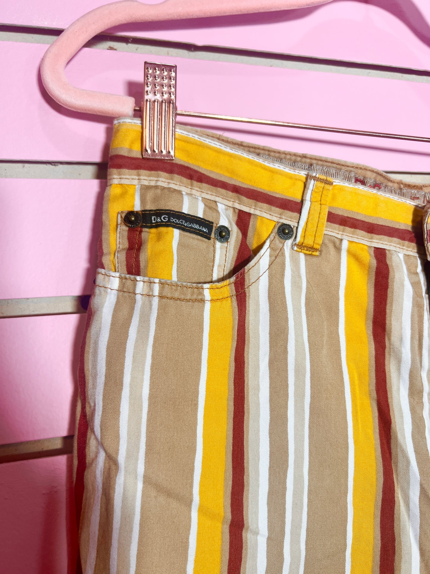 VTG DOLCE & GABBANA Stripped Flare Pants