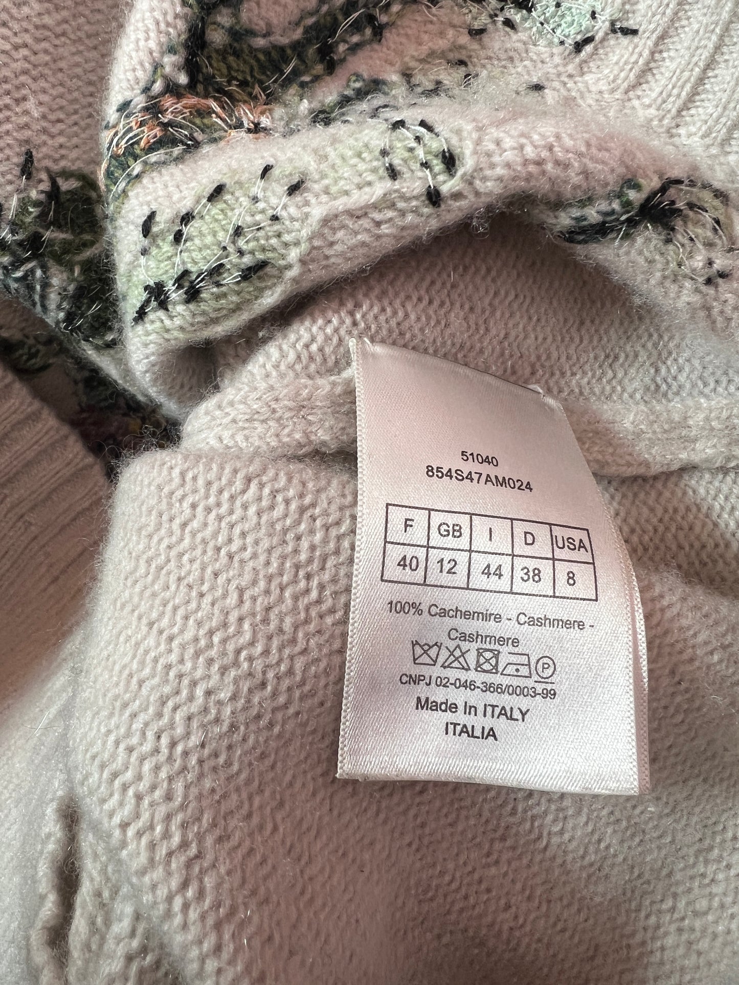 Dior Cashmere Knit Sweater