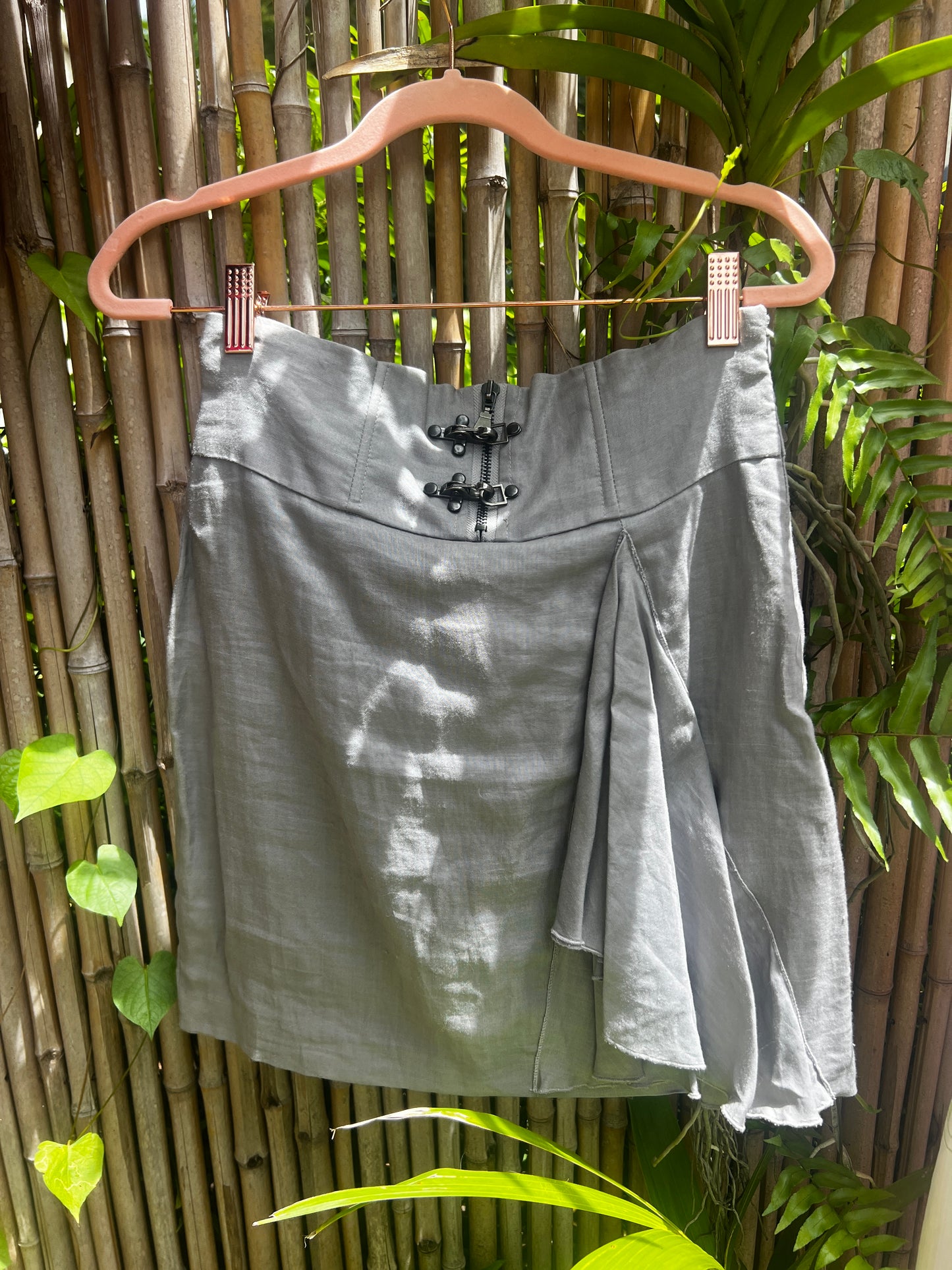 Y2K Linen Skirt