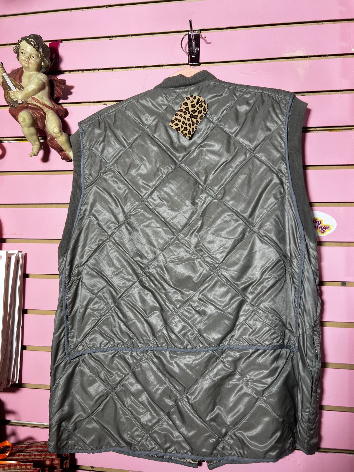 Prada Quilted Army Vest