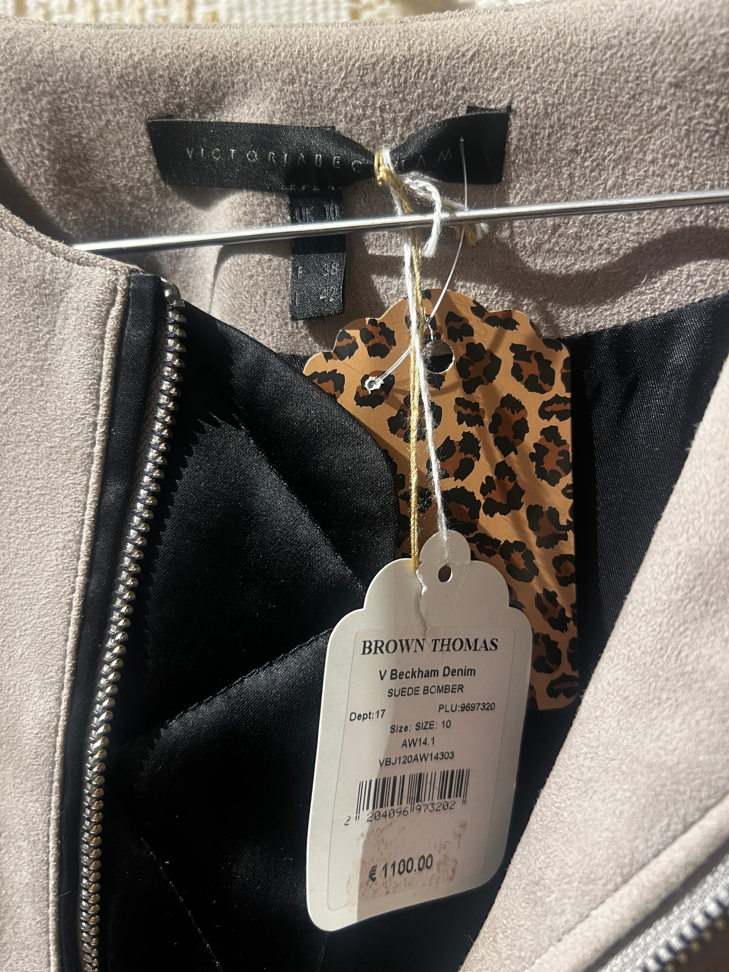 Victoria Beckham Suede Bomber