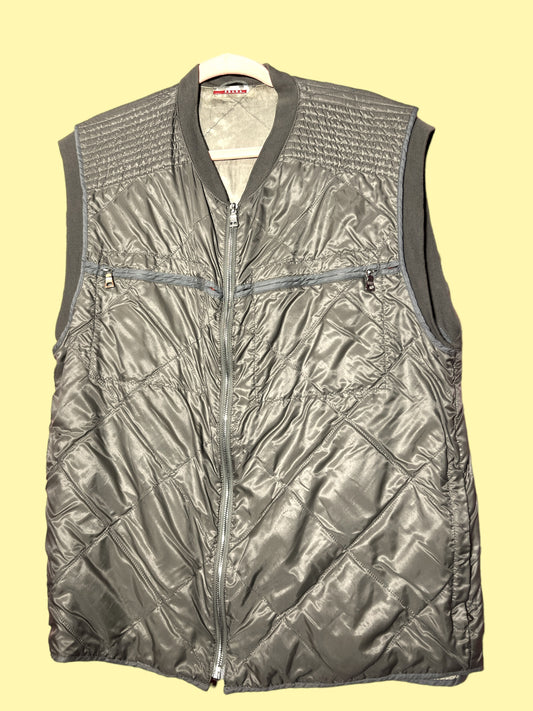 Prada Quilted Army Vest