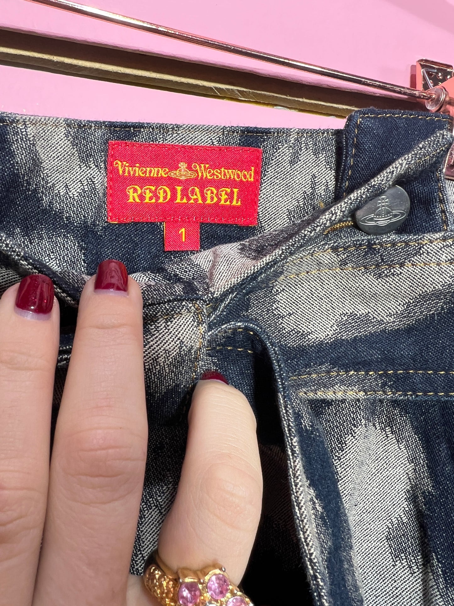 Vivienne Westwood RED LABEL Denim Mini Skirt
